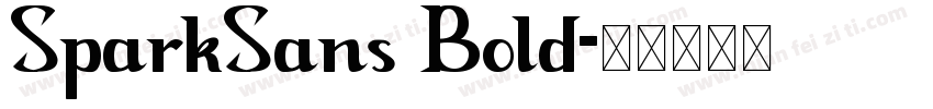 SparkSans Bold字体转换